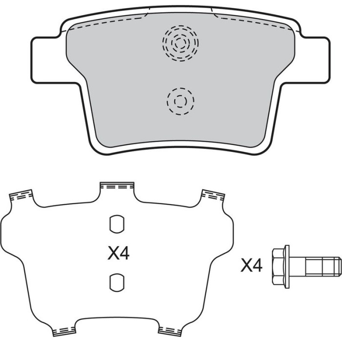 Valeo Bremsbelagsatz 598740 Valeo Bremsbelagsatz 598740