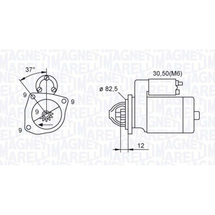 Magneti Marelli Anlasser 063721264010