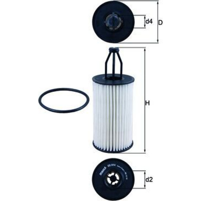Mahle Original Ölfilter OX 814D Mahle Original Ölfilter OX 814D