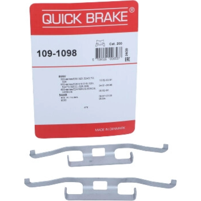 Quick Brake Montagesatz für Bremsbeläge 109-1098 Quick Brake Montagesatz für Bremsbeläge 109-1098
