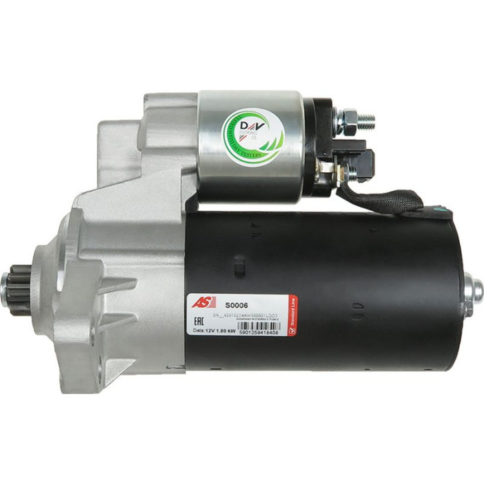S0006 AS-PL Anlasser (Starter) 12 V 1,8 kW 9 Zähne S0006