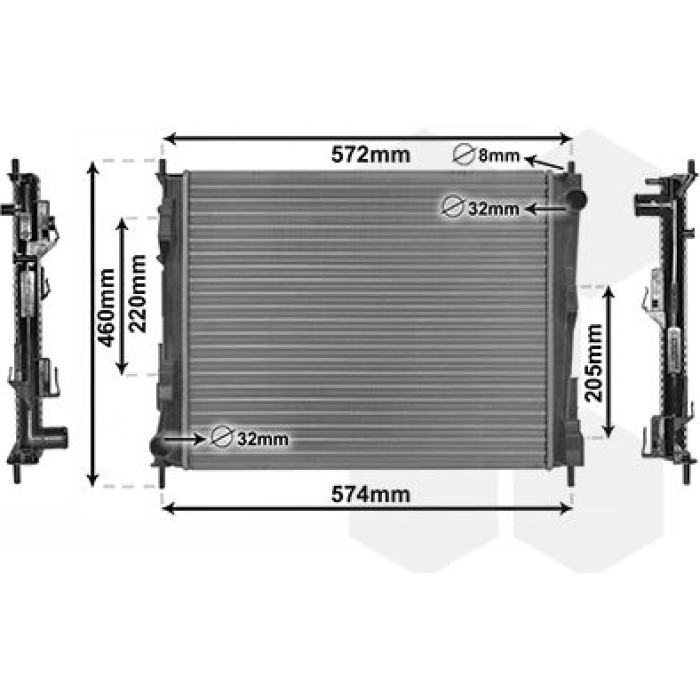Van Wezel Motorkühler 43002375 Van Wezel Motorkühler 43002375