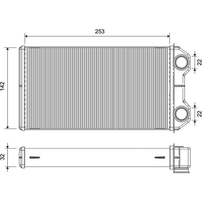 Valeo Wärmetauscher 812375 Valeo Wärmetauscher 812375