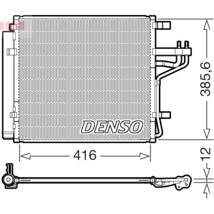Denso Klimakondensator DCN43012 Denso Klimakondensator DCN43012