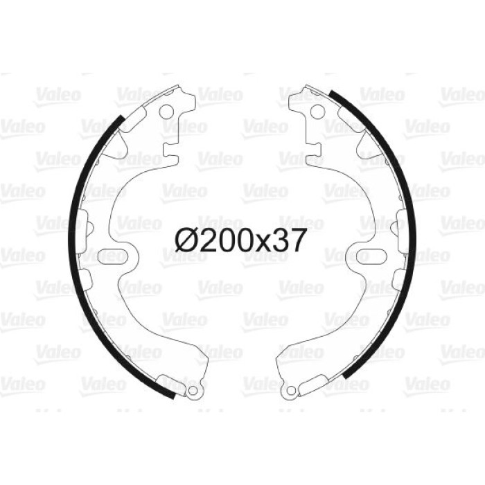 Valeo Bremsbacken 562563 Valeo Bremsbacken 562563