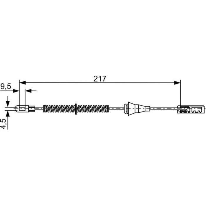 Bosch Handbremsseil 1987482461 Bosch Handbremsseil 1987482461
