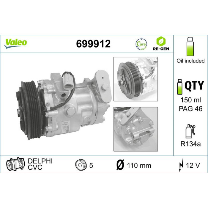 Valeo Kompressor 699912 Valeo Kompressor 699912