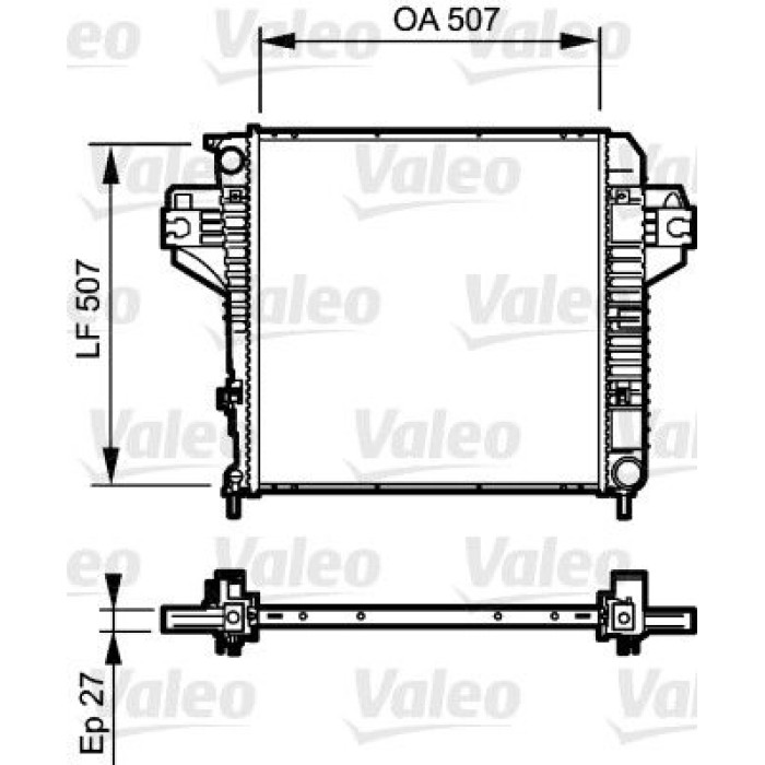 Valeo Motorkühler 735221 Valeo Motorkühler 735221