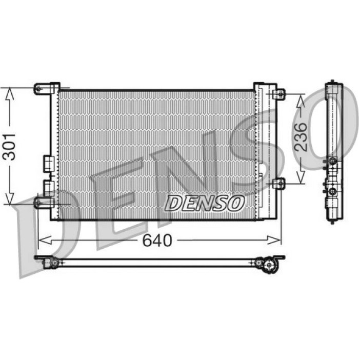 Denso Klimakondensator DCN01016 Denso Klimakondensator DCN01016