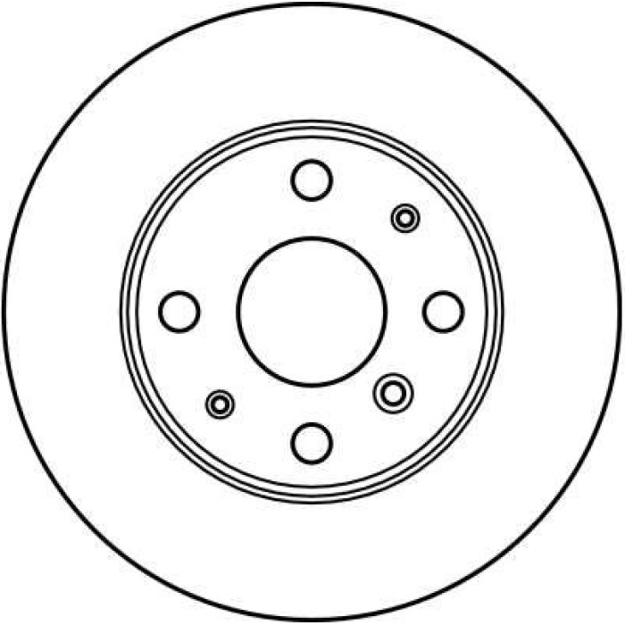 TRW Bremsscheibe Daihatsu P. Charade 87-93 DF2635 TRW Bremsscheibe Daihatsu P. Charade 87-93 DF2635