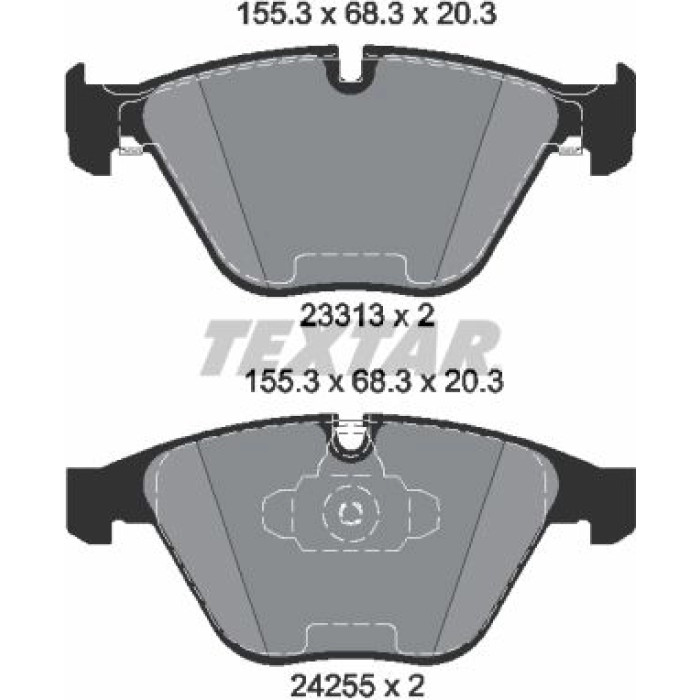 Textar Bremsbelagsatz 2331301 Textar Bremsbelagsatz 2331301