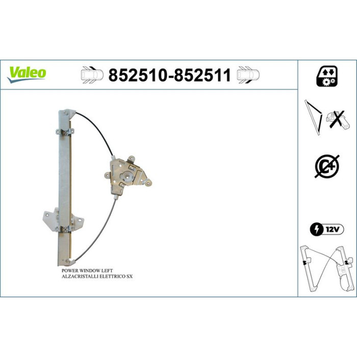 Valeo Fensterheber 852510 Valeo Fensterheber 852510