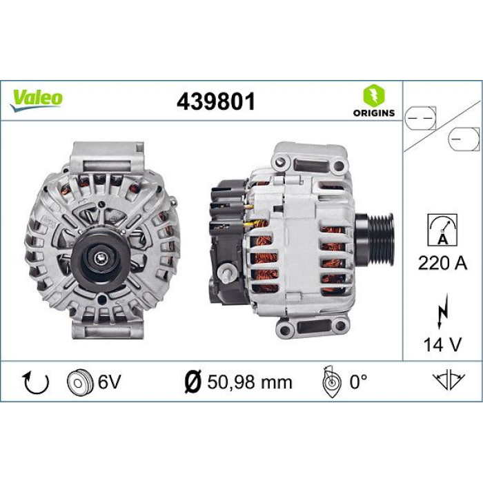 Valeo Lichtmaschine 439801 Valeo Lichtmaschine 439801