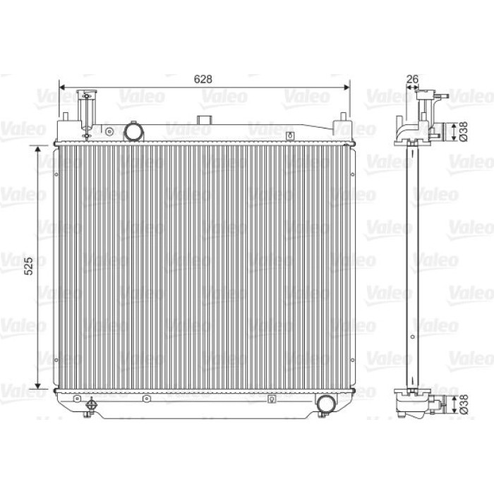 Valeo Motorkühler 701591 Valeo Motorkühler 701591