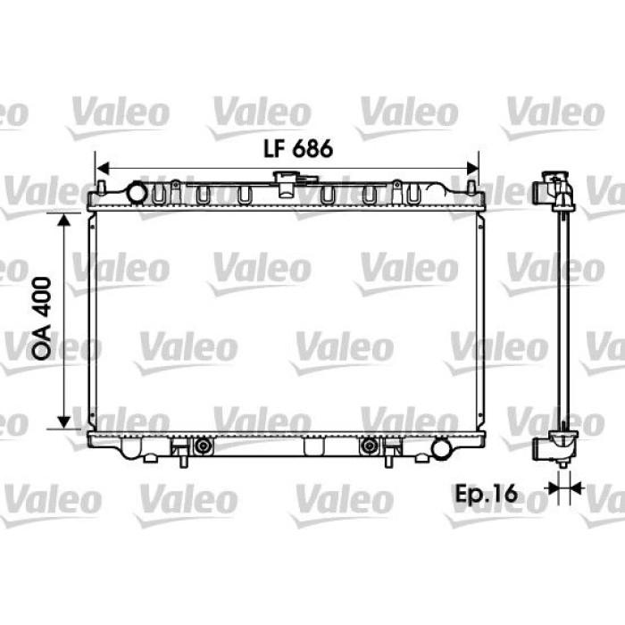 Valeo Motorkühler 734150 Valeo Motorkühler 734150