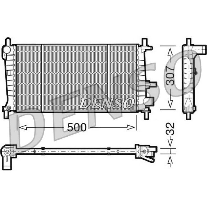 Denso Motorkühler DRM10041 Denso Motorkühler DRM10041
