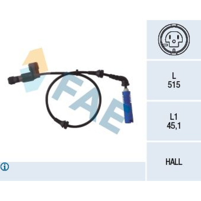 FAE Sensor, Raddrehzahl 78014 FAE Sensor, Raddrehzahl 78014