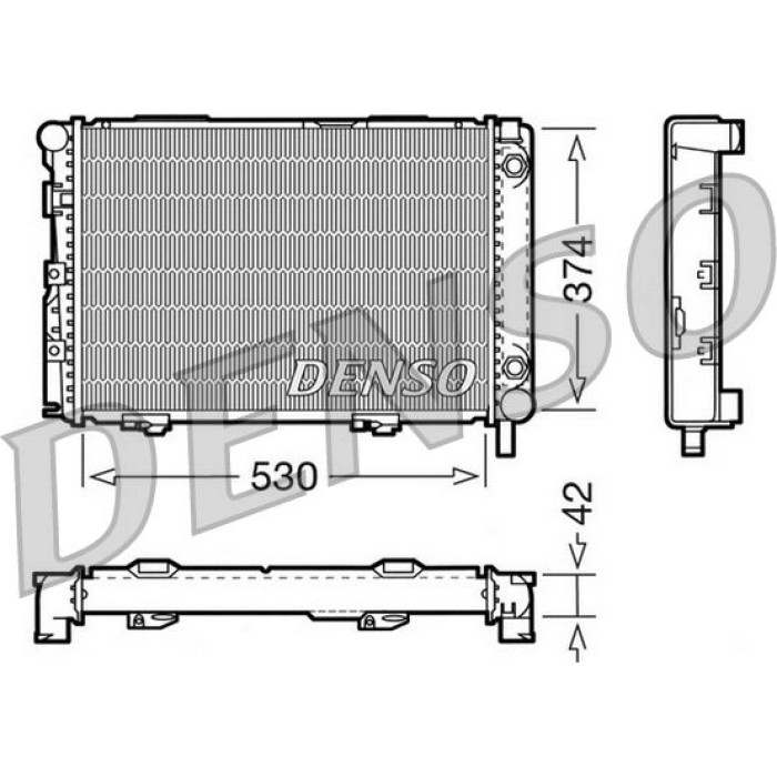 Denso Motorkühler DRM17026 Denso Motorkühler DRM17026