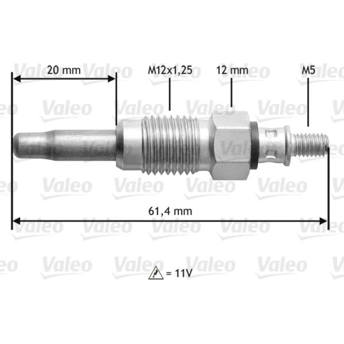 Valeo Glühkerze 345108 Valeo Glühkerze 345108