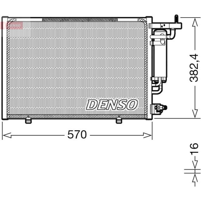 Denso Klimakondensator DCN10052 Denso Klimakondensator DCN10052