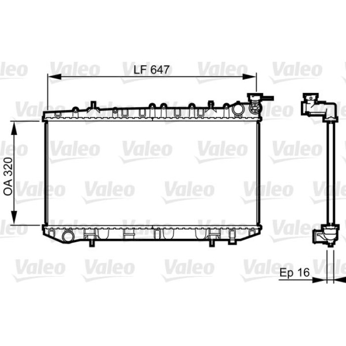 Valeo Motorkühler 731664 Valeo Motorkühler 731664