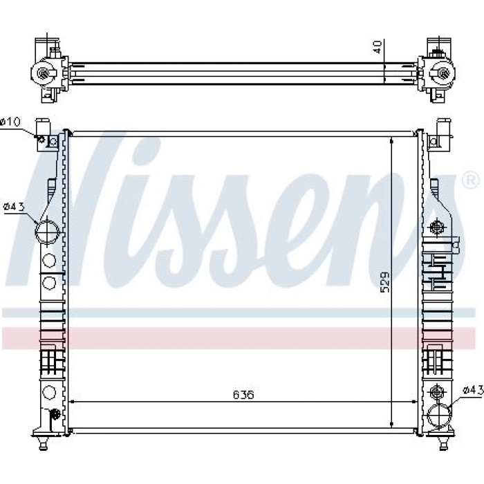 Nissens Wasserkühler PKW 62577A Nissens Wasserkühler PKW 62577A