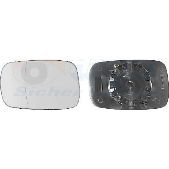 Van Wezel Spiegelglas 4348831 - links, asphärisch weiß