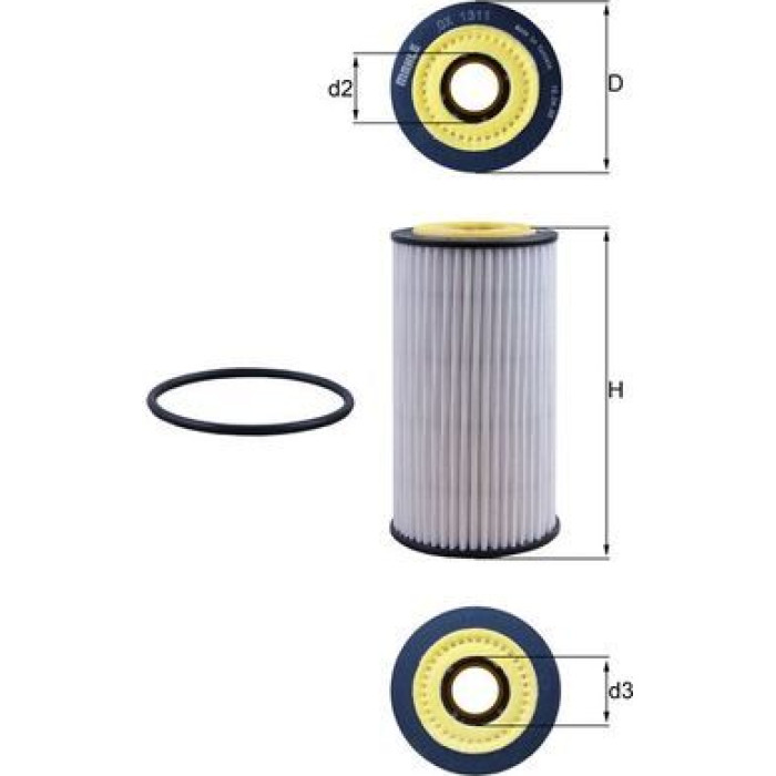 Mahle Original Ölfilter OX 1311D Mahle Original Ölfilter OX 1311D
