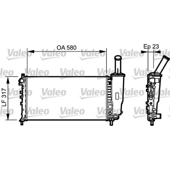 Valeo Motorkühler 732923 Valeo Motorkühler 732923