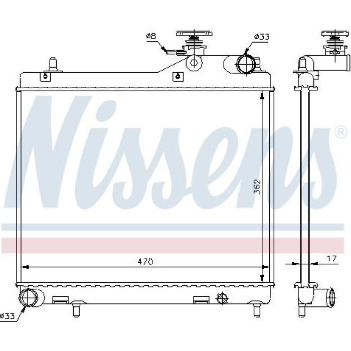 Nissens Wasserkühler PKW 67049 Nissens Wasserkühler PKW 67049