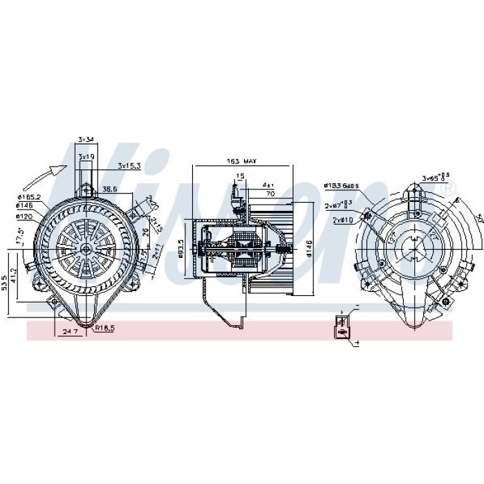 Nissens Innenraumgebläse 87131 Nissens Innenraumgebläse 87131