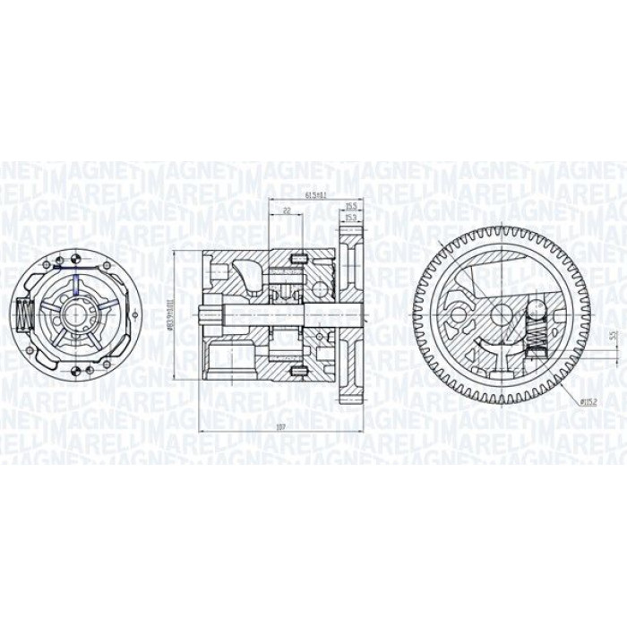 Magneti Marelli Ölpumpe 351516000038 Magneti Marelli Ölpumpe 351516000038