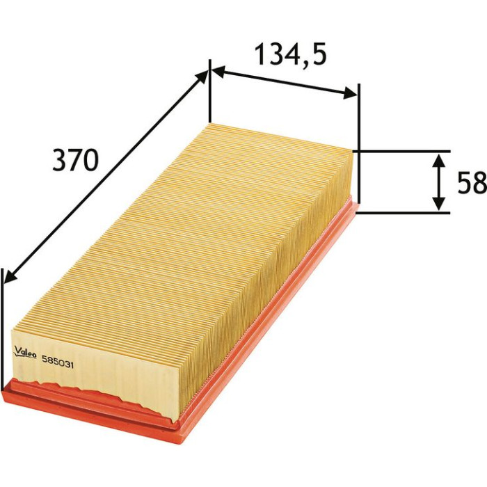 Valeo Luftfilter 585031 Valeo Luftfilter 585031