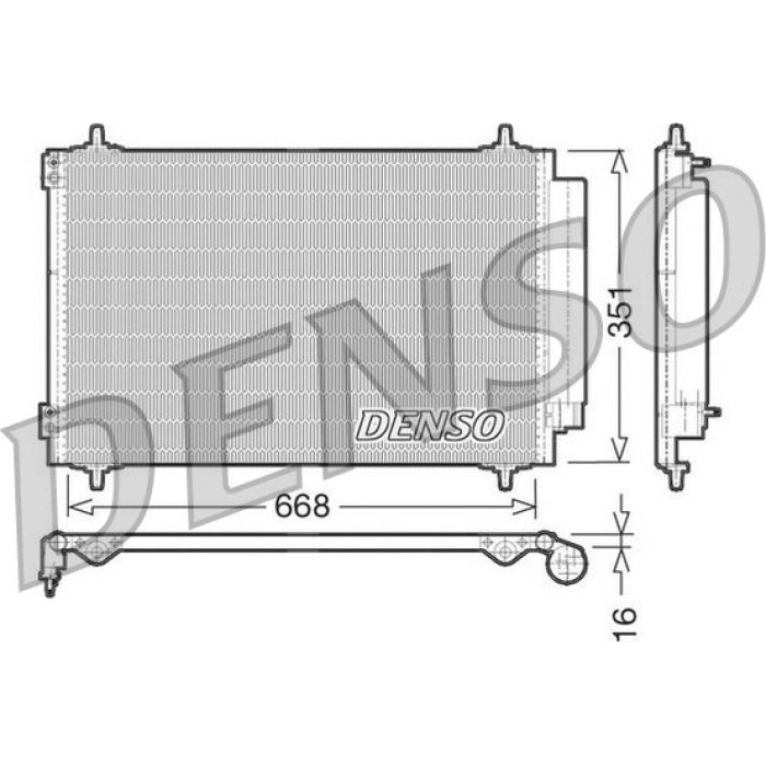 Denso Klimakondensator DCN21017 Denso Klimakondensator DCN21017