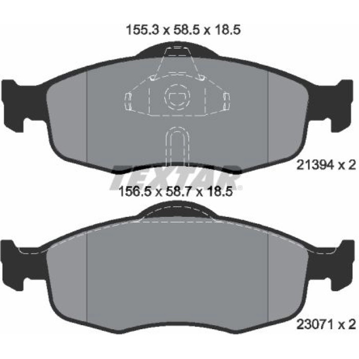 Textar Bremsbelagsatz 2139408 Textar Bremsbelagsatz 2139408