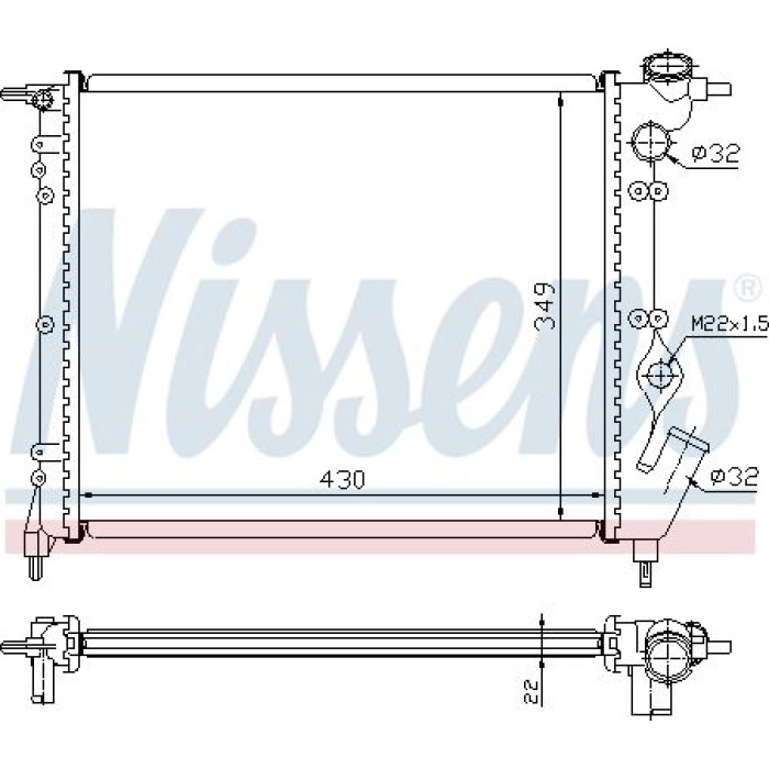 Nissens Wasserkühler PKW 63931 Nissens Wasserkühler PKW 63931