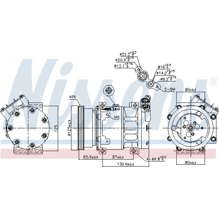 Nissens Klimakompressor PKW 89164 Nissens Klimakompressor PKW 89164