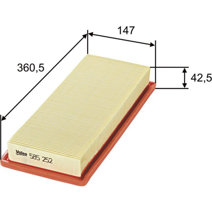Valeo Luftfilter 585252 Valeo Luftfilter 585252
