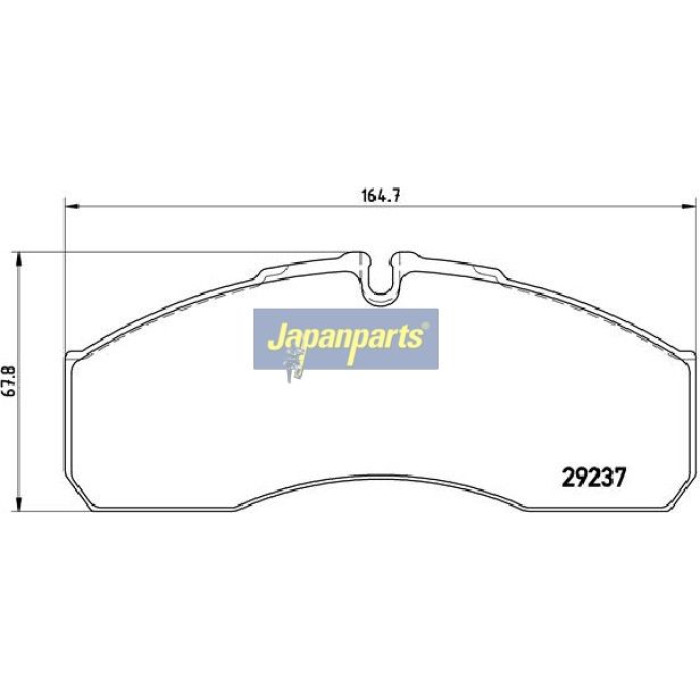 Japanparts Bremsbeläge PA-0541AF Japanparts Bremsbeläge PA-0541AF