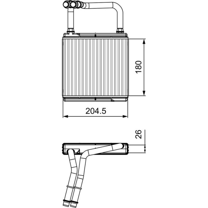 Valeo Wärmetauscher 811526 Valeo Wärmetauscher 811526