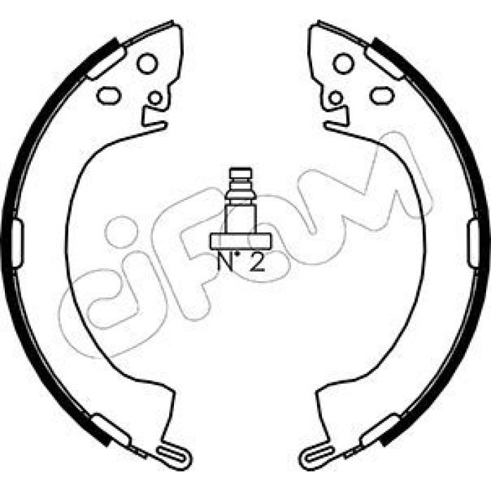 CIFAM Bremsbackensatz 153-251 CIFAM Bremsbackensatz 153-251