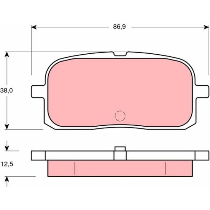 TRW Bremsbeläge Hinterachse GDB3225 TRW Bremsbeläge Hinterachse GDB3225