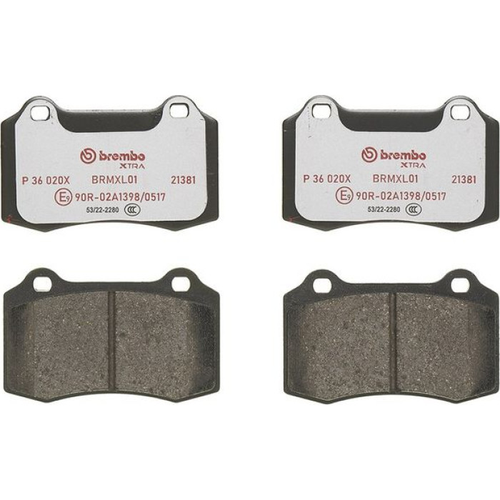 P 36 020X Brembo Xtra Bremsbelagsatz Vorder-/Hinterachse – P 36 020X – 110 x 69 x 15 mm – Bremssystem – OE Nummer 30645136 P 36 020X Brembo Xtra Bremsbelagsatz Vorder-/Hinterachse – P 36 020X – 110 x 69 x 15 mm – Bremssystem – OE Nummer 30645136