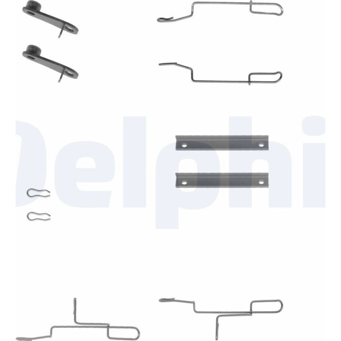 Delphi Bremsbelag-Zubehörsatz LX0168 Delphi Bremsbelag-Zubehörsatz LX0168