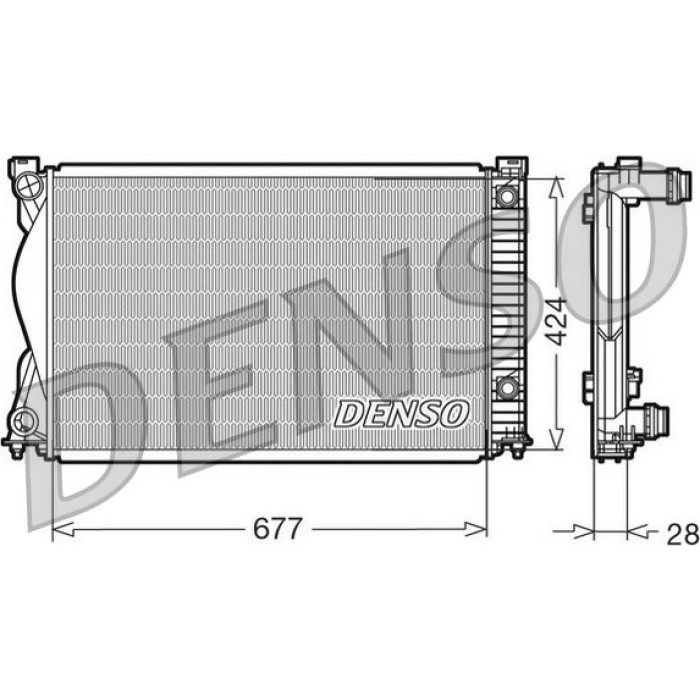 Denso Motorkühler DRM02037 Denso Motorkühler DRM02037