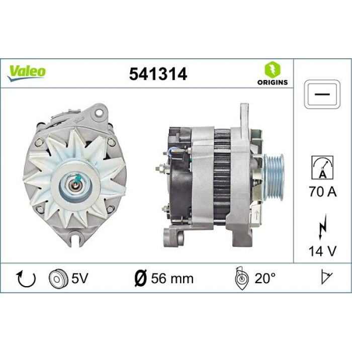 Valeo Lichtmaschine 541314 Valeo Lichtmaschine 541314