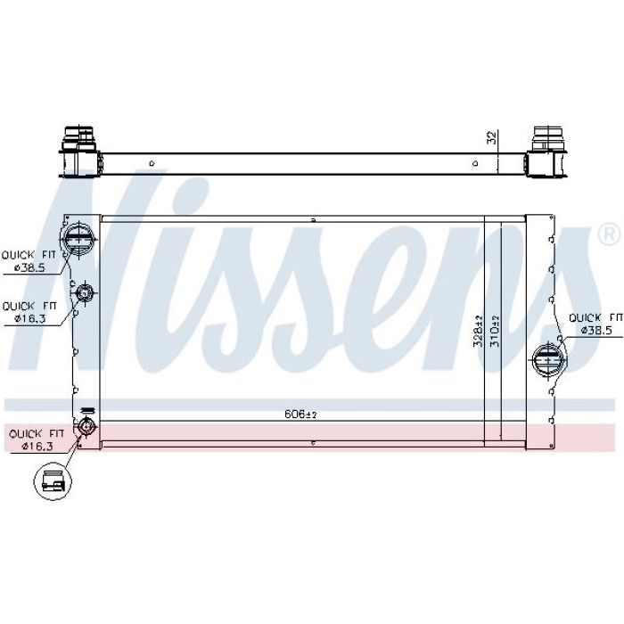 Nissens Wasserkühler PKW 60769 Nissens Wasserkühler PKW 60769