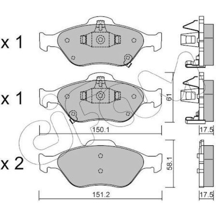 Bremsklötze VA 822-316-1