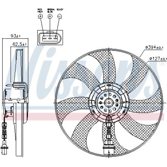 Nissens Kühlerlüfter PKW 7265,925,3 Nissens Kühlerlüfter PKW 7265,925,3
