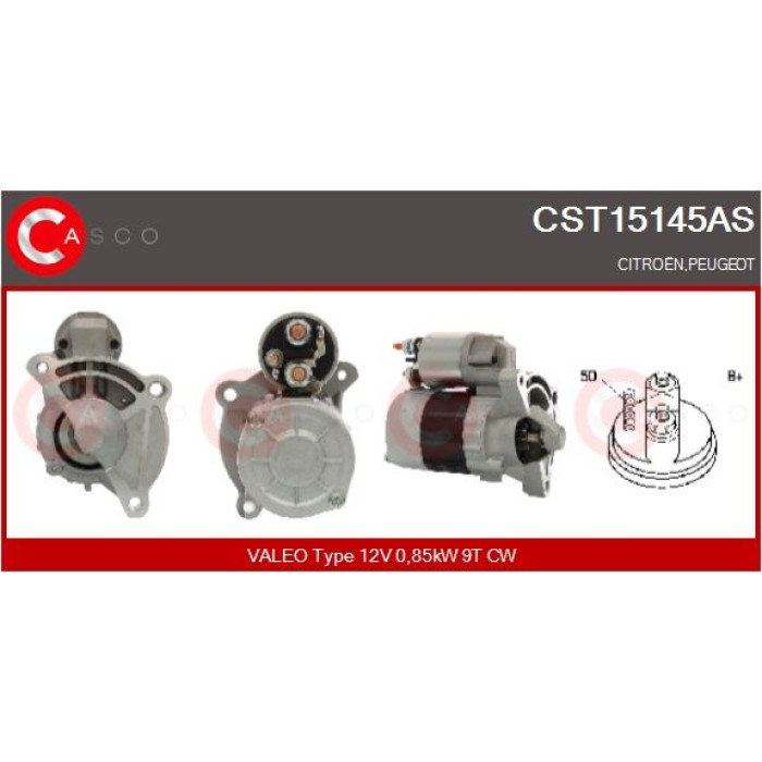 CASCO Anlasser CST15145AS CASCO Anlasser CST15145AS